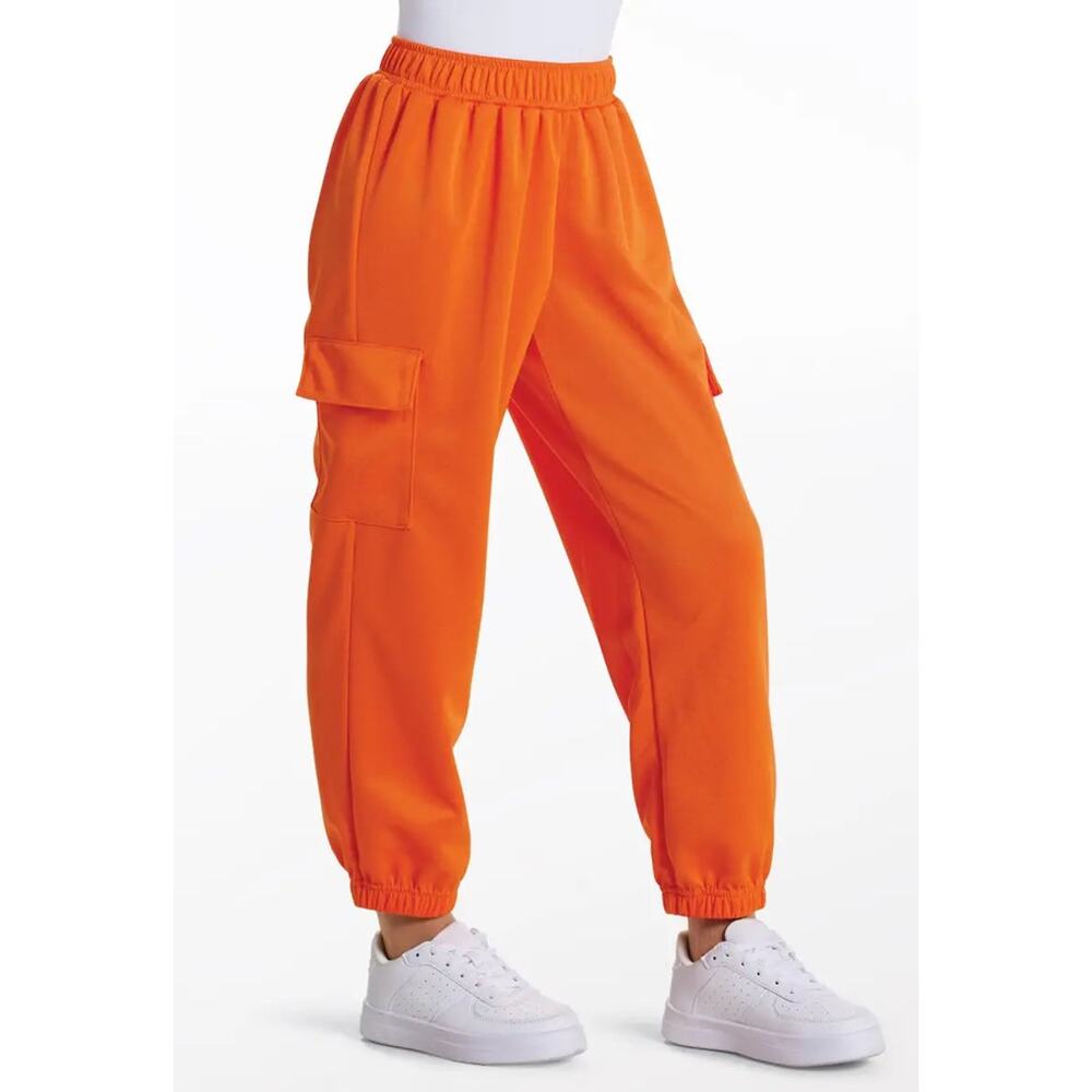 Dance Costume Pants Weissman 17231 Orange Large Adult Hip Hop Clogging